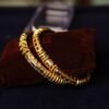 GOLD POLISHED HALF RULI NAKSHA BANGLE